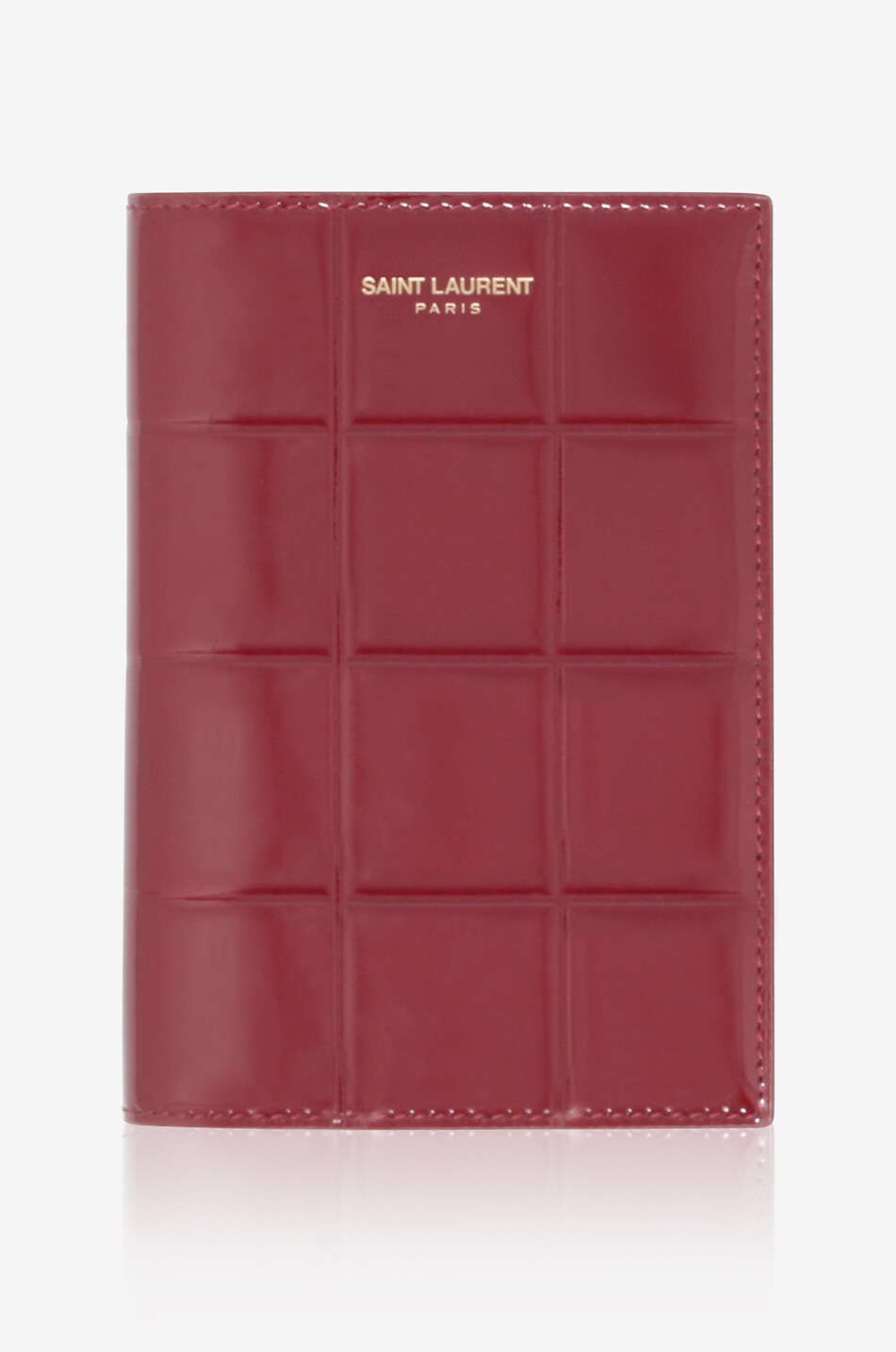 Carré patent leather passport case