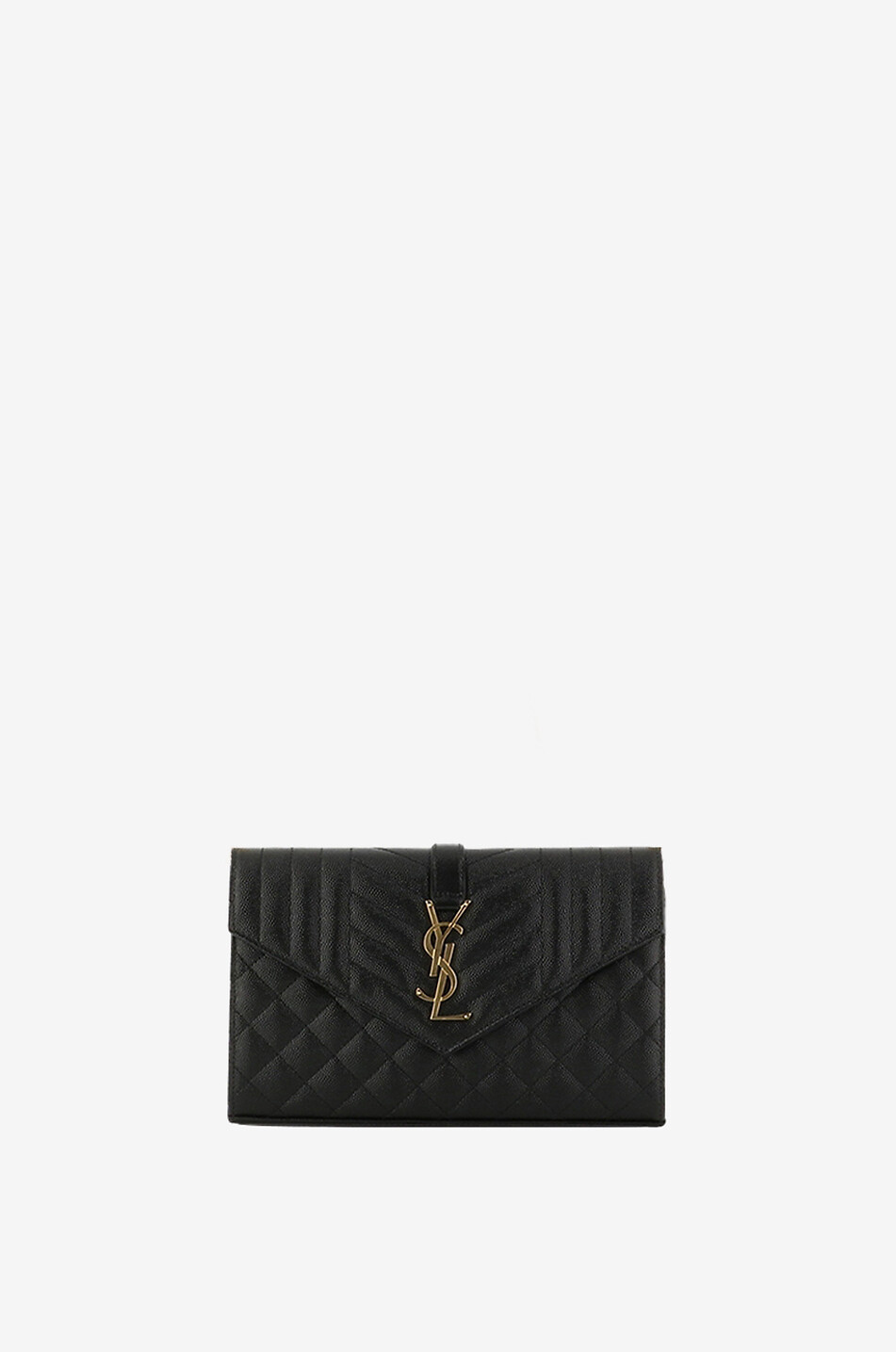 Saint laurent monogram matelasse leather chain wallet online