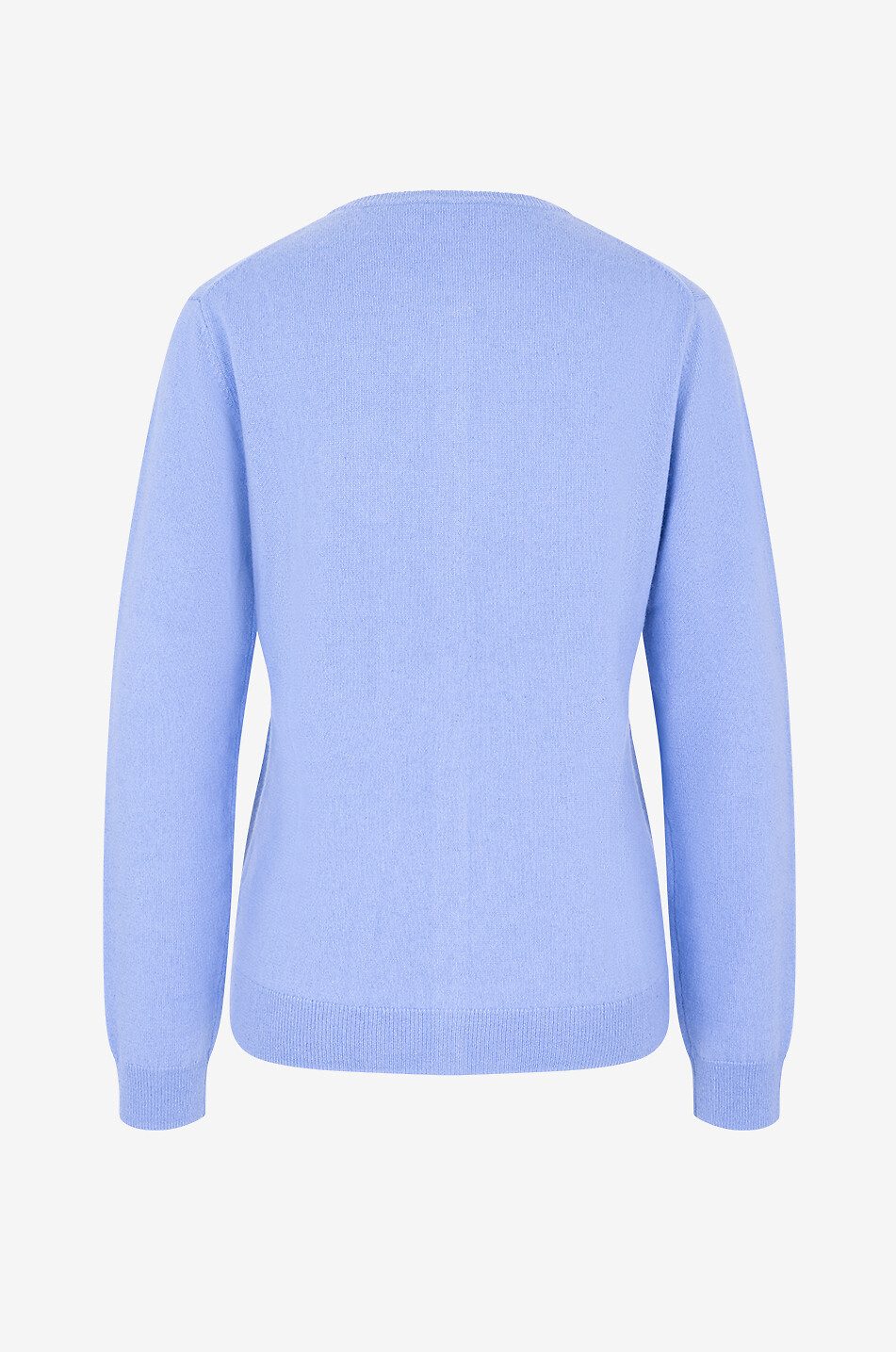 BONGÉNIE Cardigan fin en cachemire à col rond Femme BLEU CLAIR 2