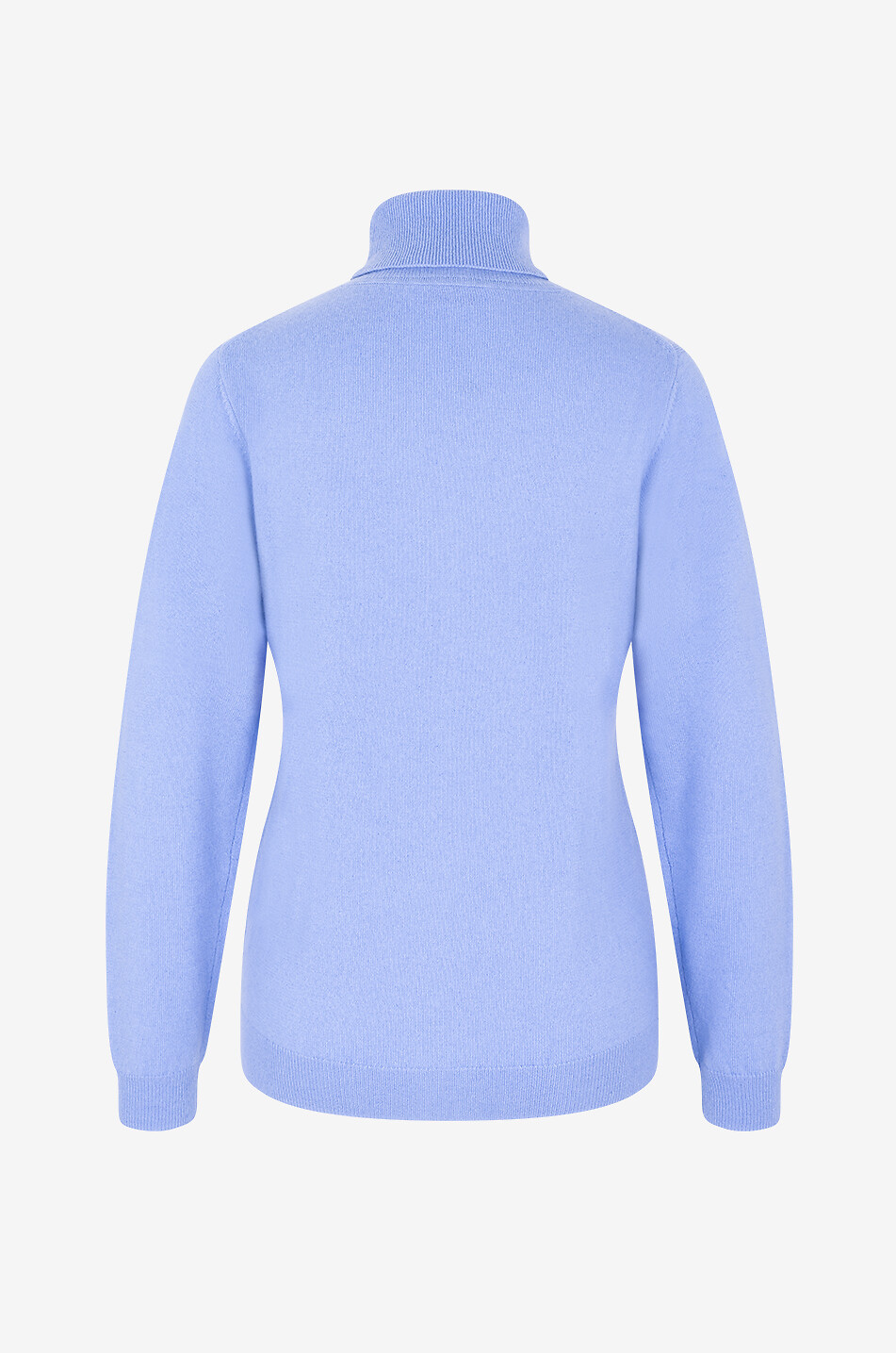 BONGENIE Turtleneck cashmere fine jumper Women LIGHT BLUE 2