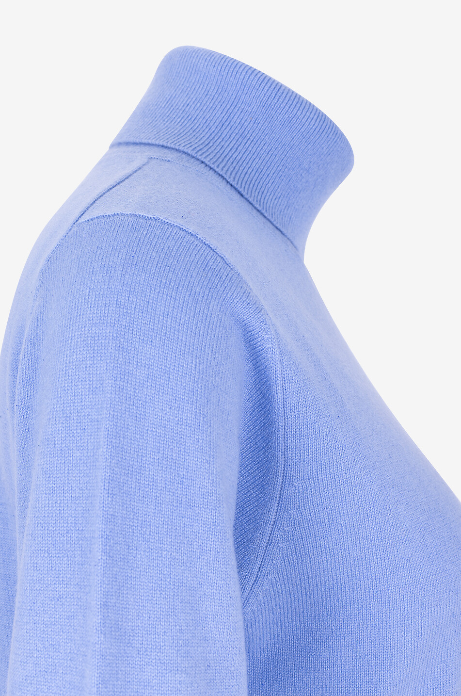 BONGENIE Turtleneck cashmere fine jumper Women LIGHT BLUE 3
