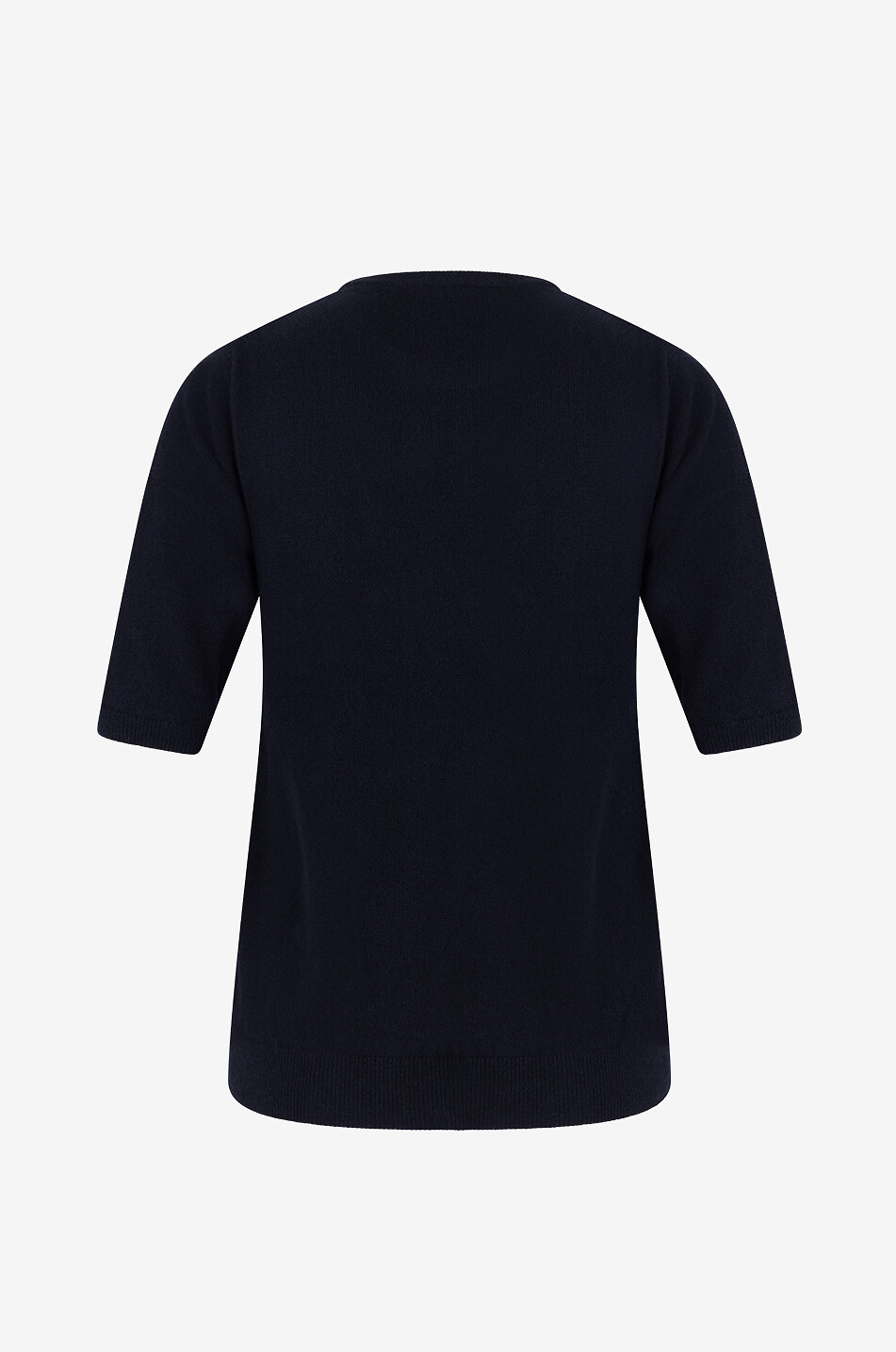 BONGENIE Short-sleeved crewneck cashmere jumper Women BLACK 2