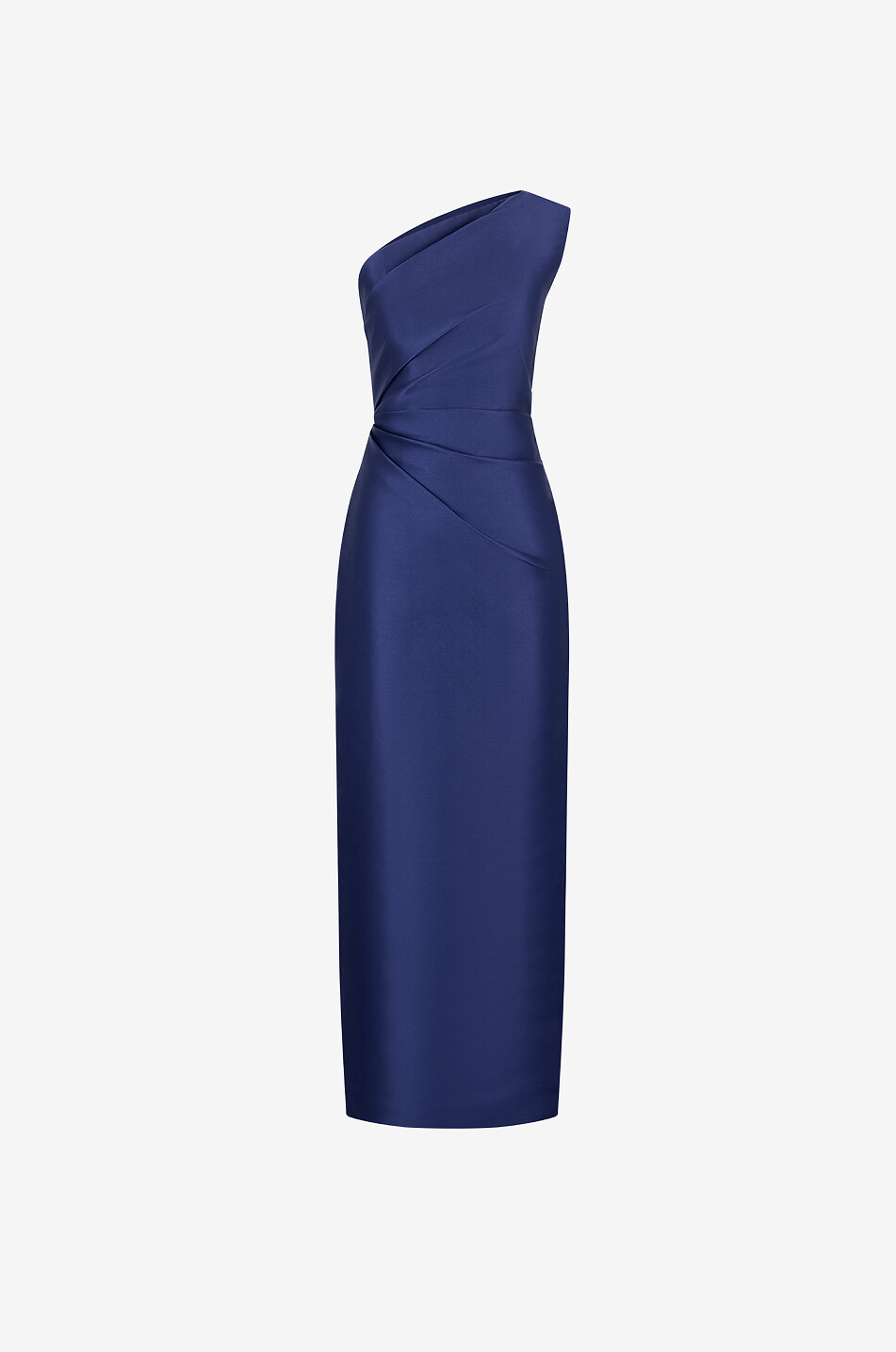 SOLACE LONDON Drapiertes Maxikleid mit asymmetrischem Ausschnitt The Kira Damen DUNKELBLAU 1