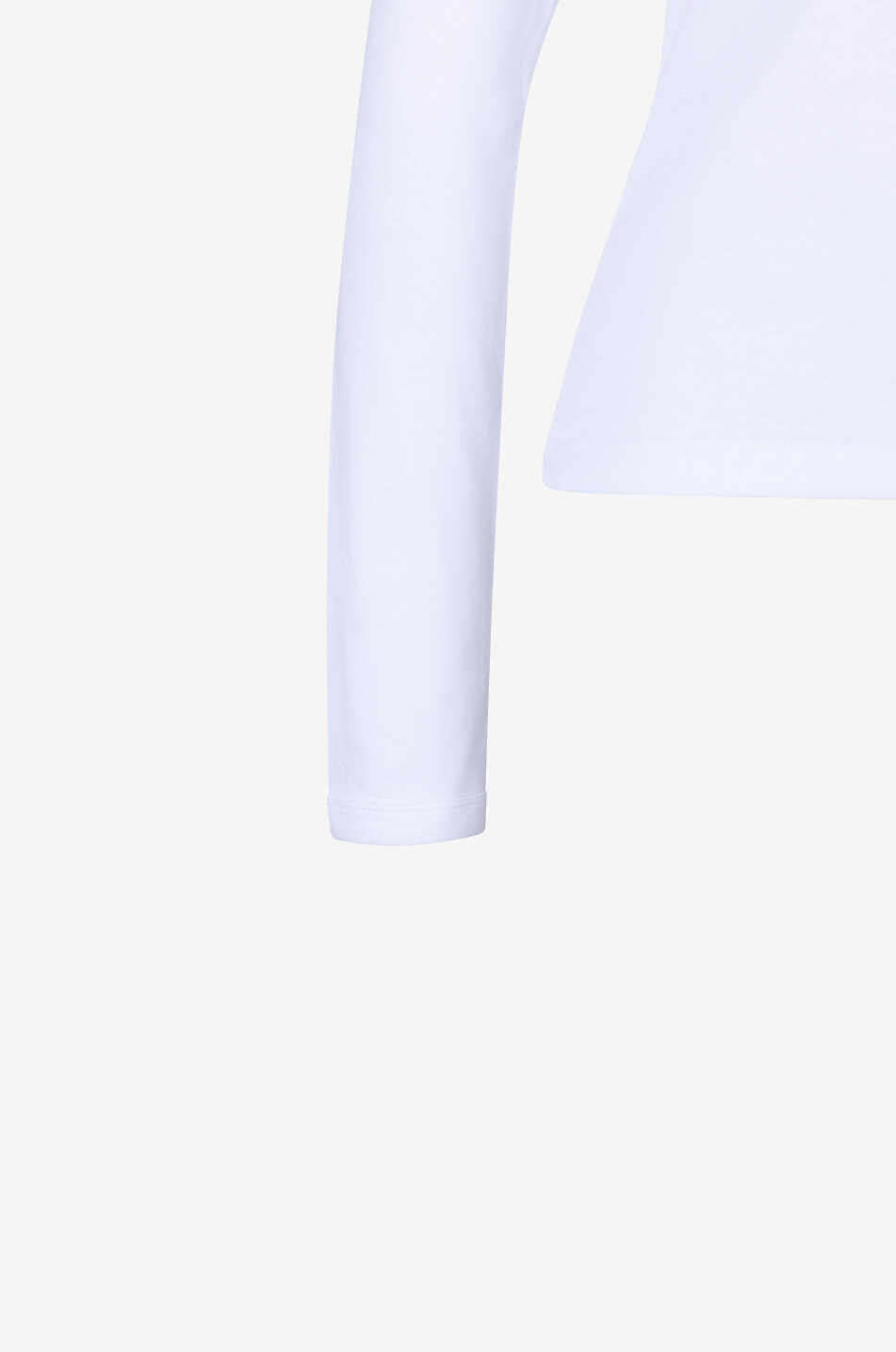 FLORE FLORE T-shirt à manches longues et col V en coton biologique Jill Tee Femme BLANC 3