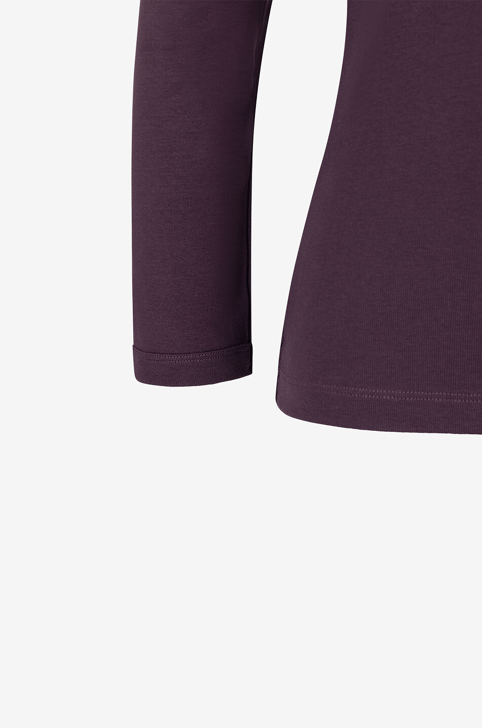 FLORE FLORE Steffi fitted long-sleeved boat-neck T-shirt Women DARK BROWN 3
