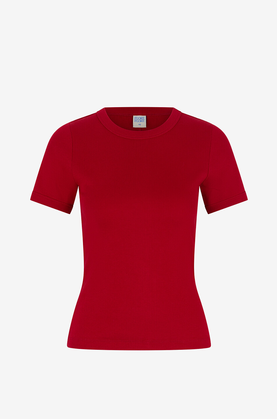 FLORE FLORE Car Tee fitted short-sleeved crewnec T-shirt Women RED 1