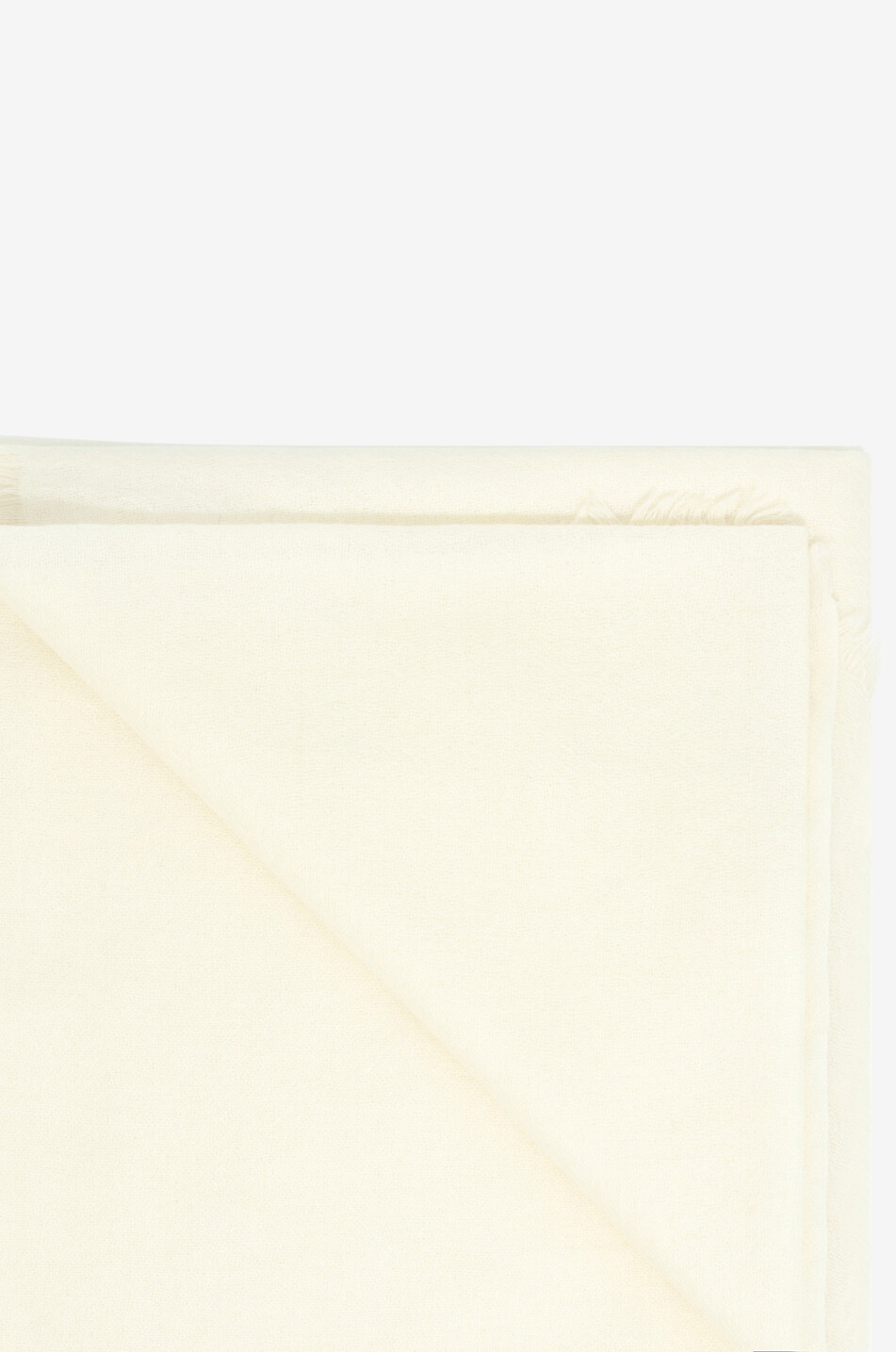 BONGENIE Étole tissée en cachemire superfin Femme BLANC CASSE 2