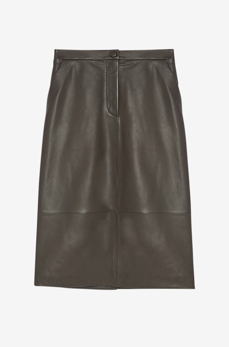 YVES SALOMON Bleistiftrock aus Nappaleder Damen BRAUN 1