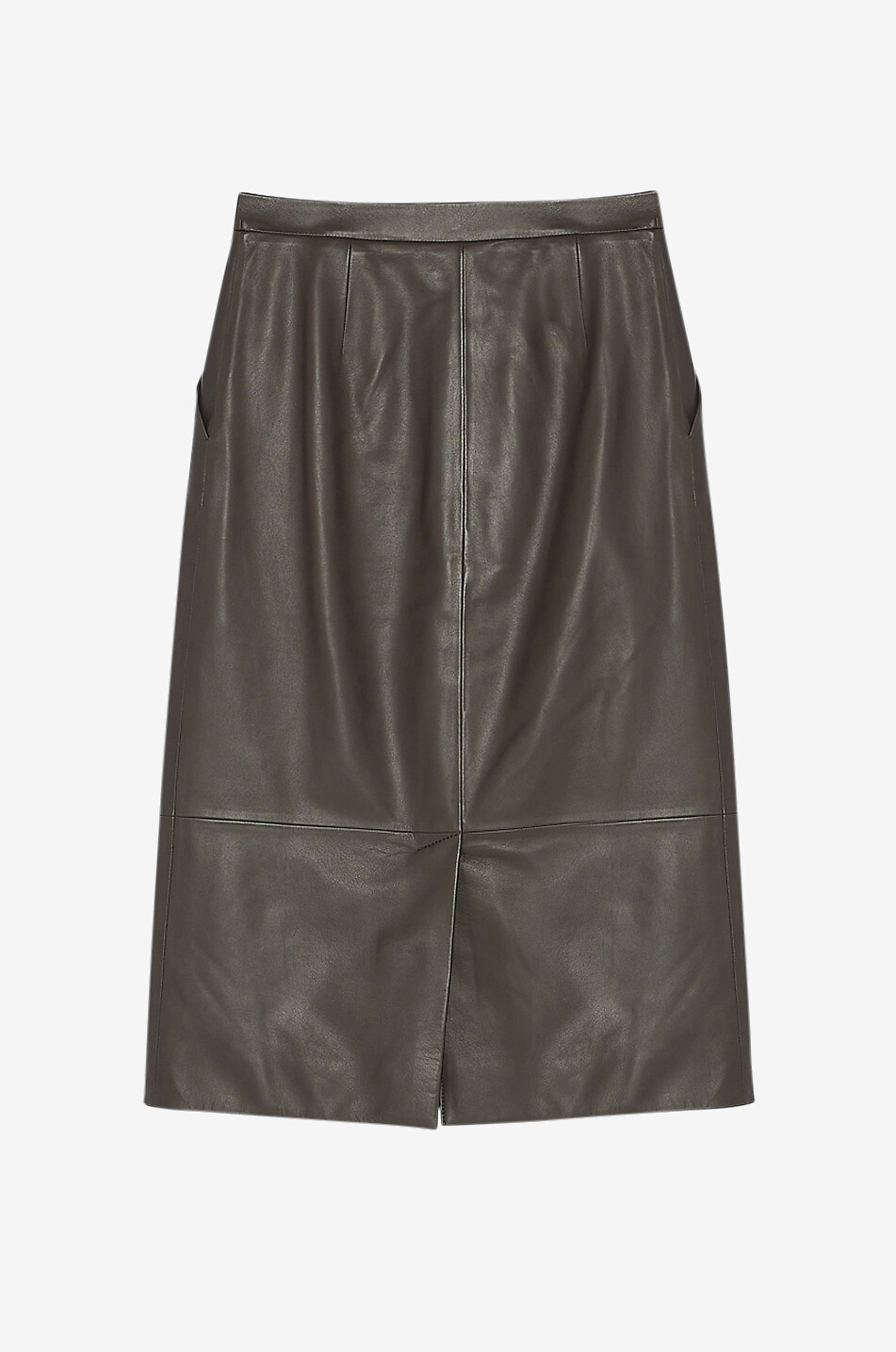 Bleistiftrock aus Nappaleder