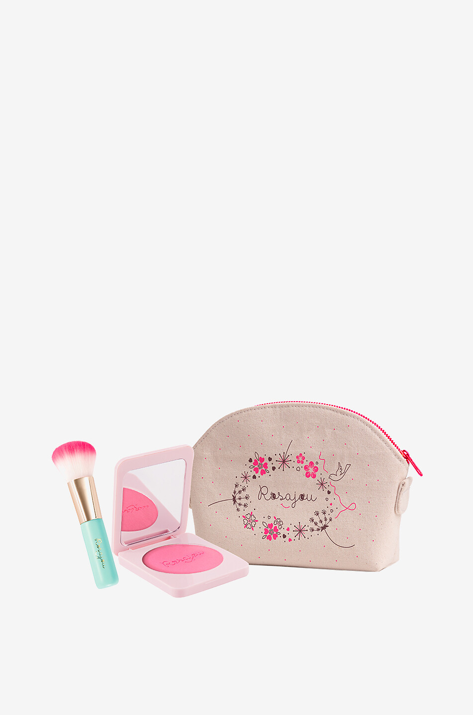 ROSAJOU Coffret trousse de maquillage fille - Fard à Joues Unisexe BLANC 1