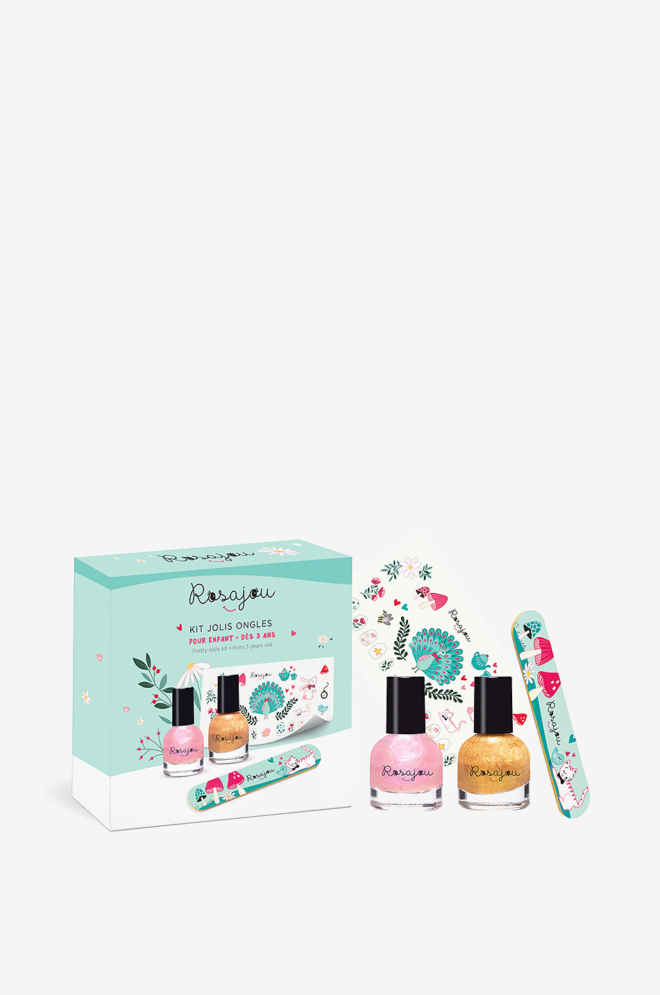 ROSAJOU Coffret vernis à ongles fille Jolis Ongles Magic x Chéri Unisexe BLEU CLAIR 1