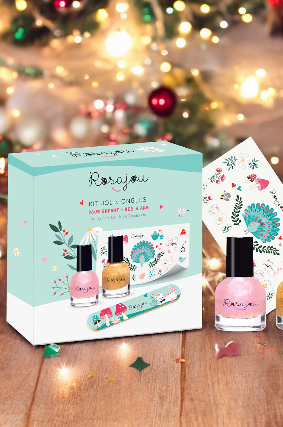 ROSAJOU Coffret vernis à ongles fille Jolis Ongles Magic x Chéri Unisexe BLEU CLAIR 2