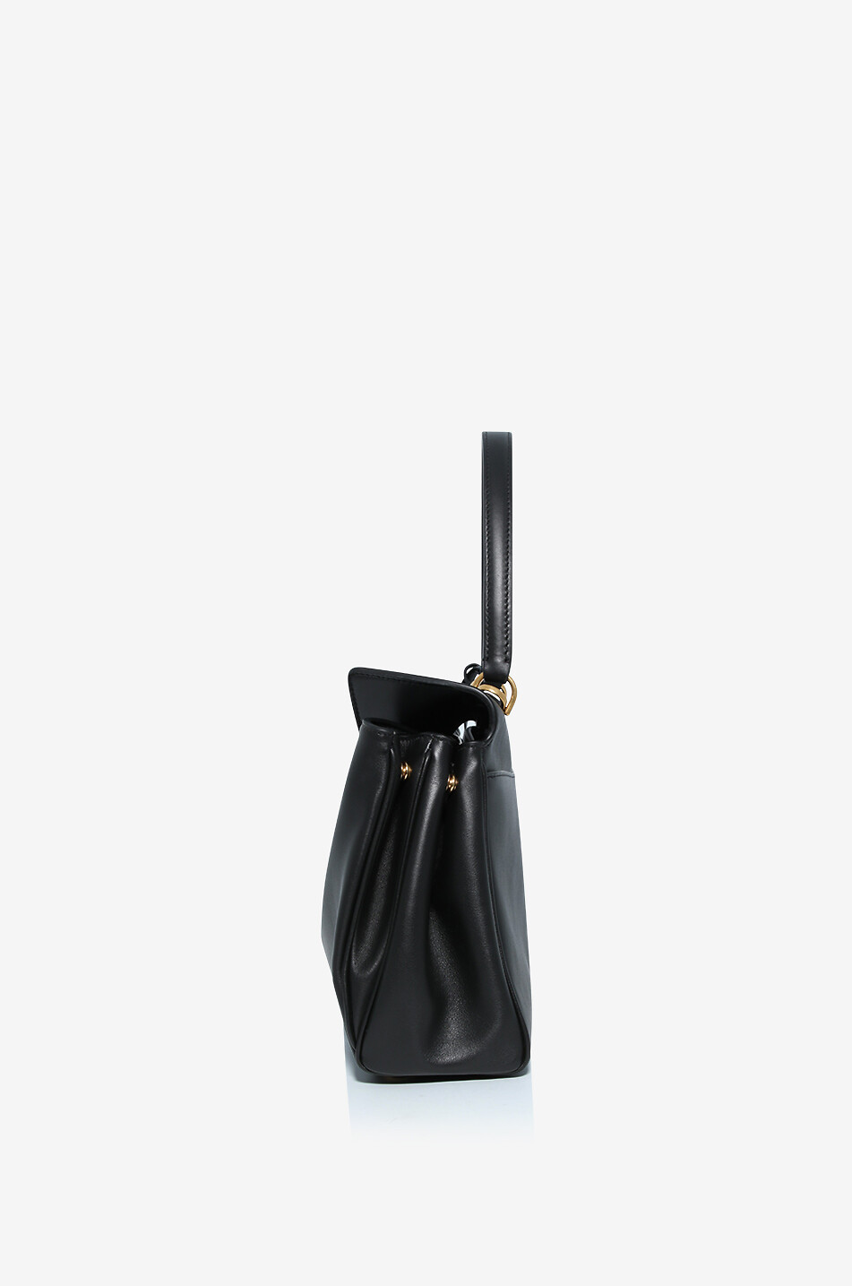 BALENCIAGA Sac à main en cuir nappa Rodeo Small Femme NOIR 4