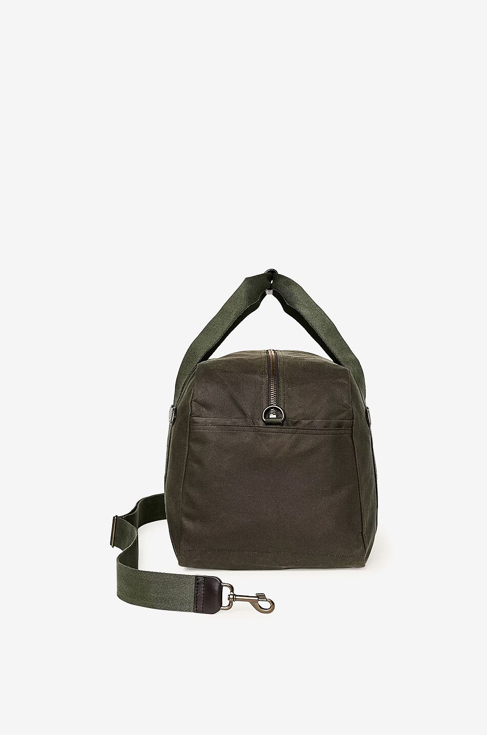 FILSON Traveller Medium waxed cotton travel bag Men DARK GREEN 4