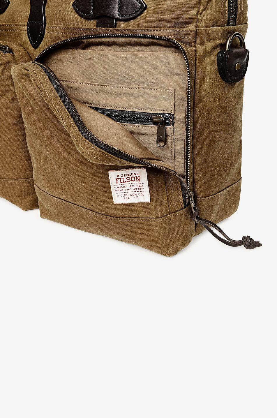 FILSON 24 Hour Tin Cloth canvas briefcase Men CAMEL 6