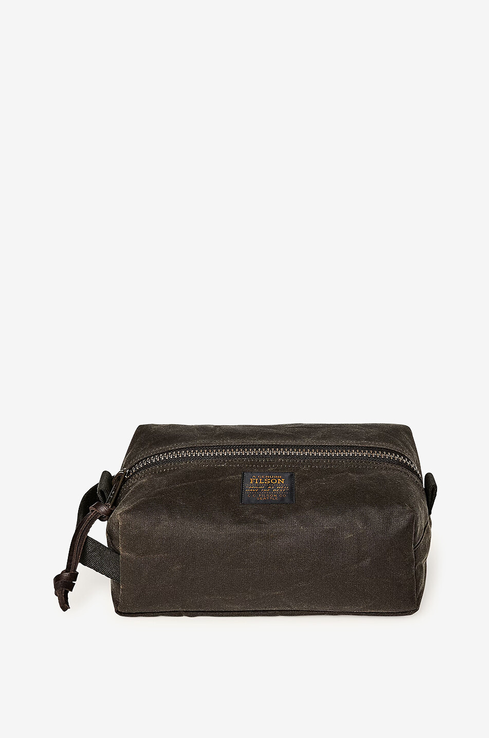 FILSON Tin Cloth Travel Kit cotton toiletry bag Men GREEN 1