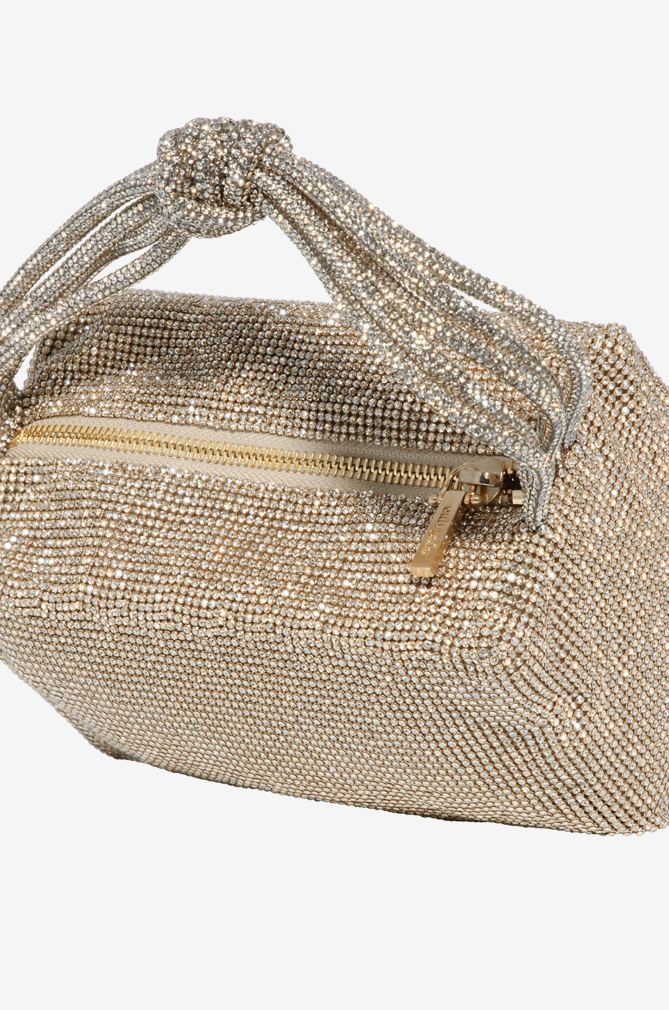 CULT GAIA Sac à main couvert de cristaux Sienna Femme DORE 5