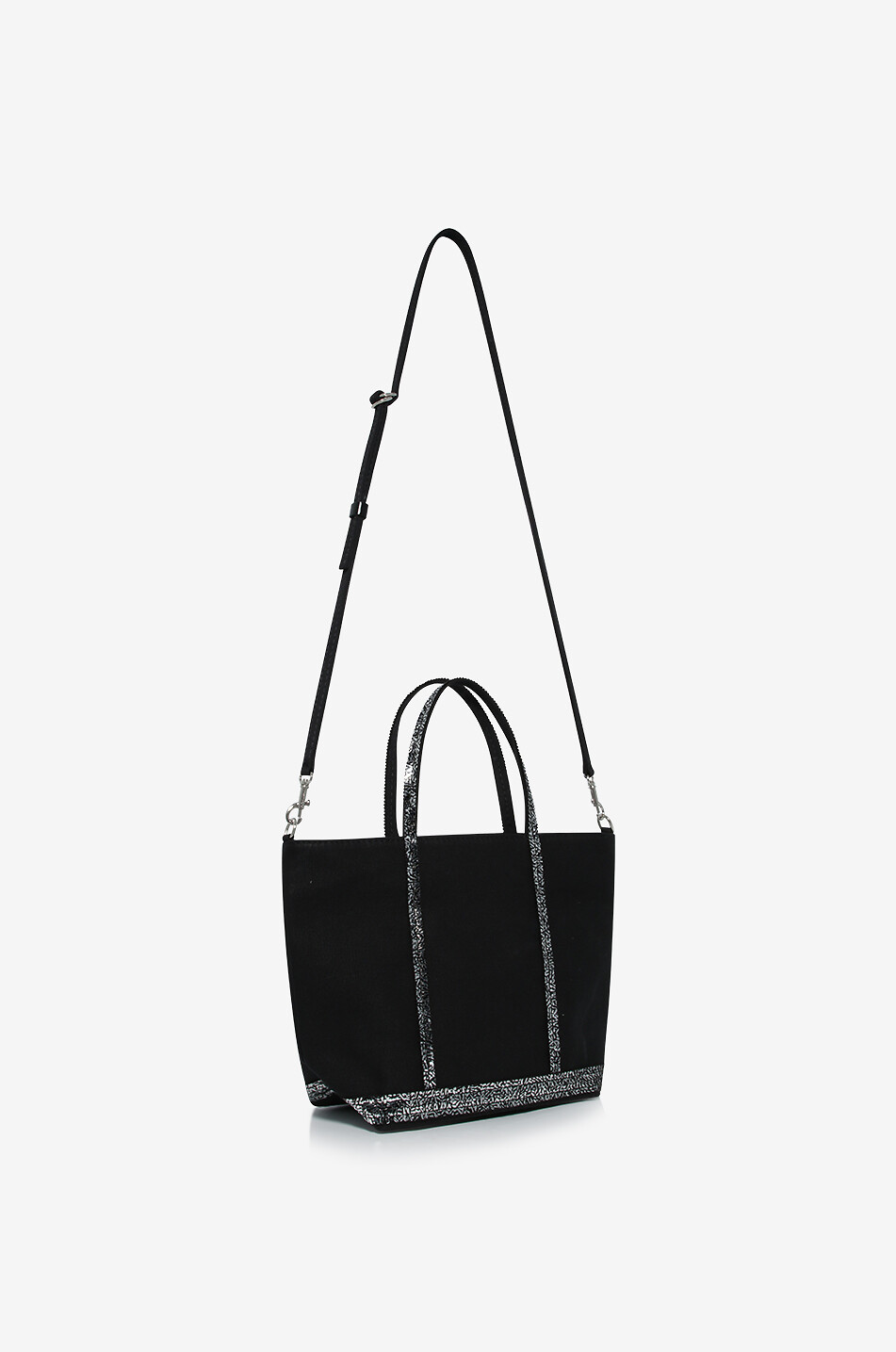 VANESSA BRUNO Sac en toile et sequins Cabas S Femme NOIR 5