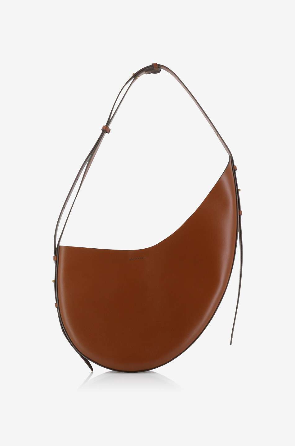 SOEUR Winona asymmetric leather shoulder bag Women CAMEL 8