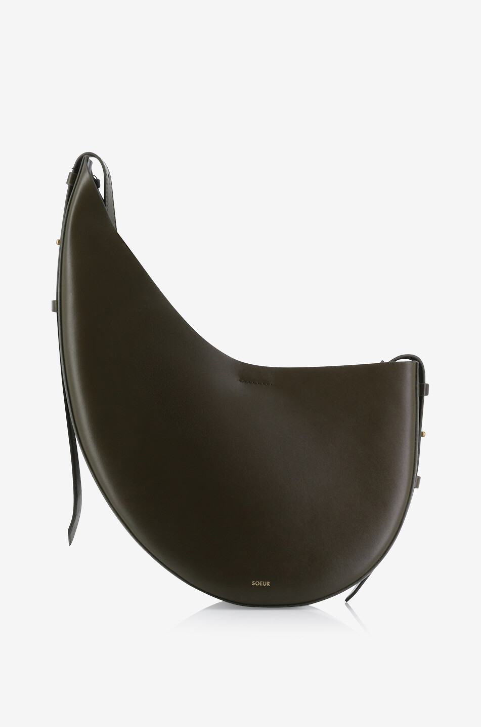 Asymmetrische Schultertasche aus Leder Winona