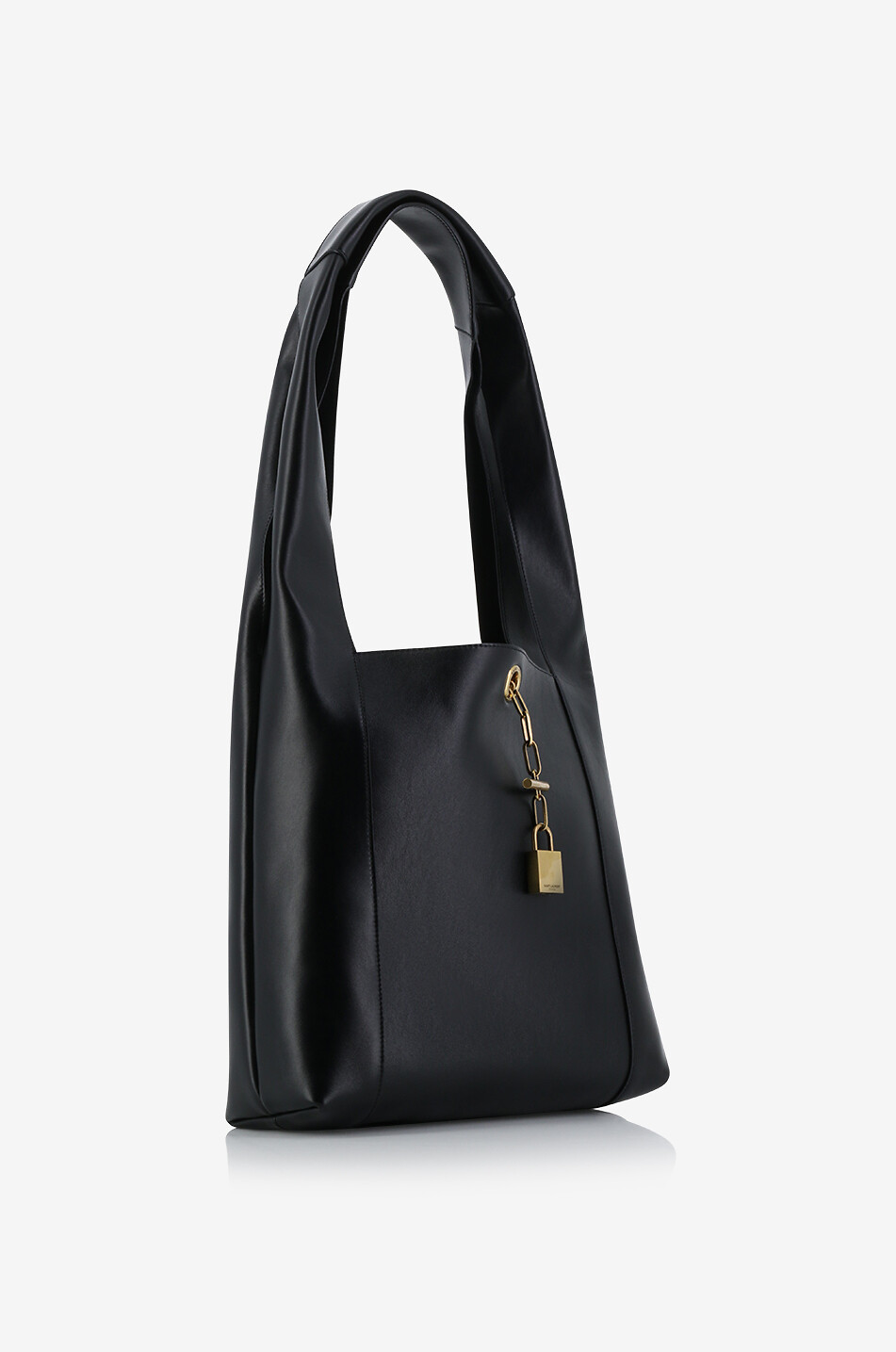 SAINT LAURENT PARIS Tanger nappa leather hobo bag Women BLACK 2
