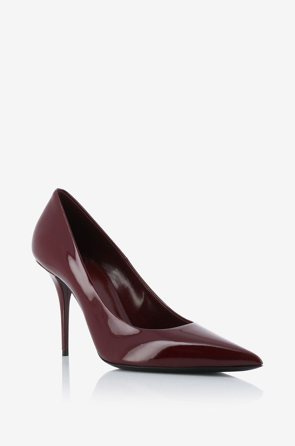 Norma 90 pointy-toe patent leather pumps