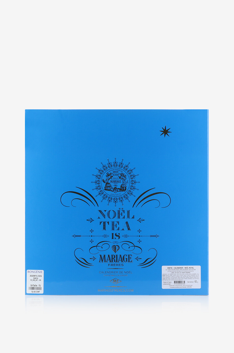 MARIAGE FRERES Adventskalender aromatisierte Tees Noël Royal Haus Farblos 2
