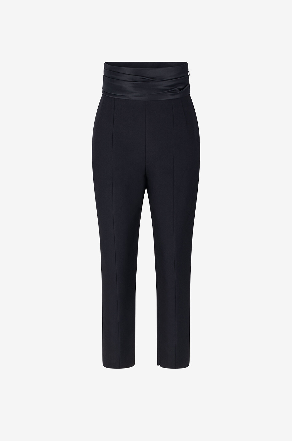 Lenro tuxedo style cigarette trousers KHAITE BLACK Bongénie