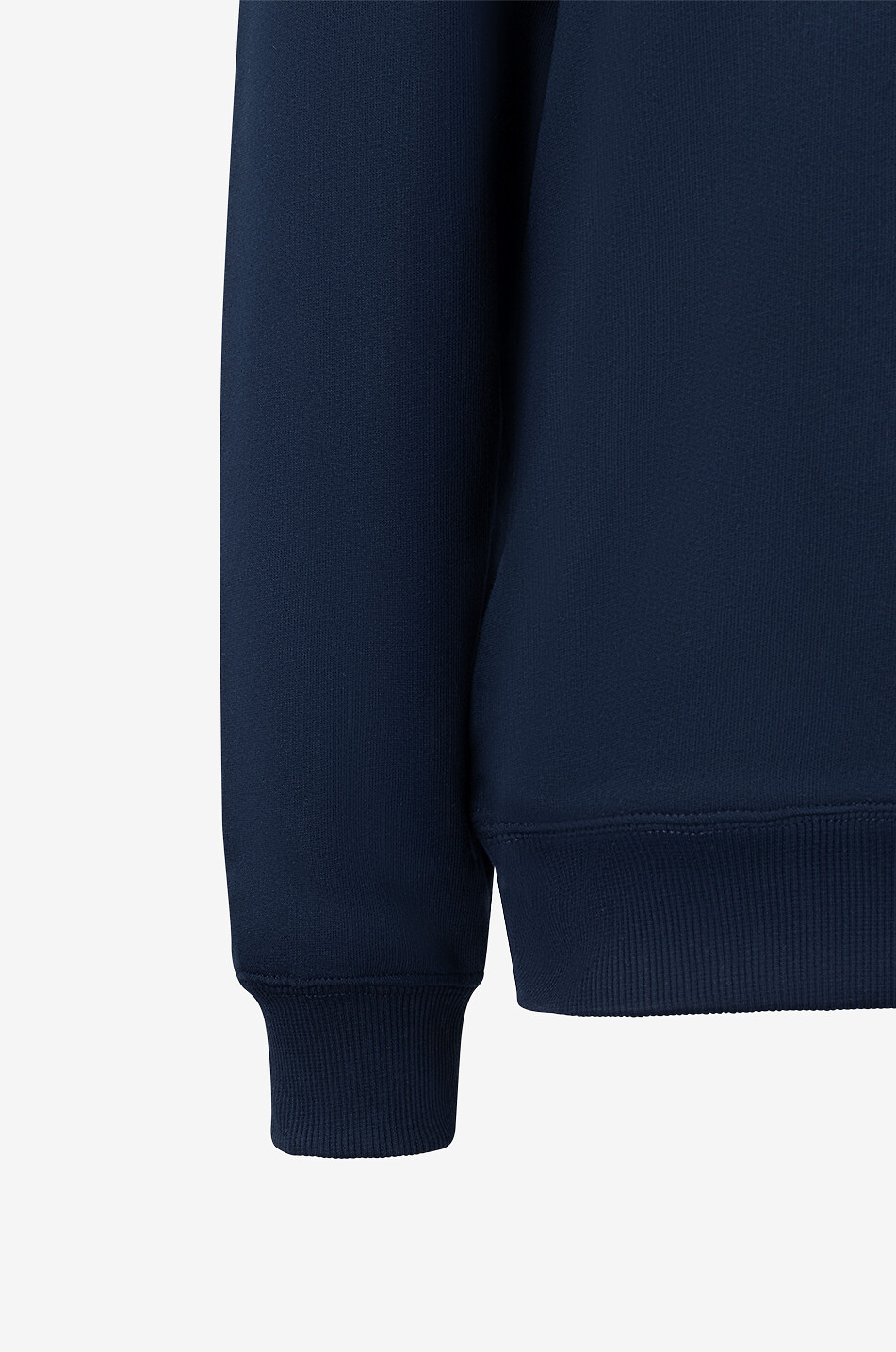 LAMAREL Sweat-shirt à col rond en coton bio brodé logo Femme BLEU FONCE 3