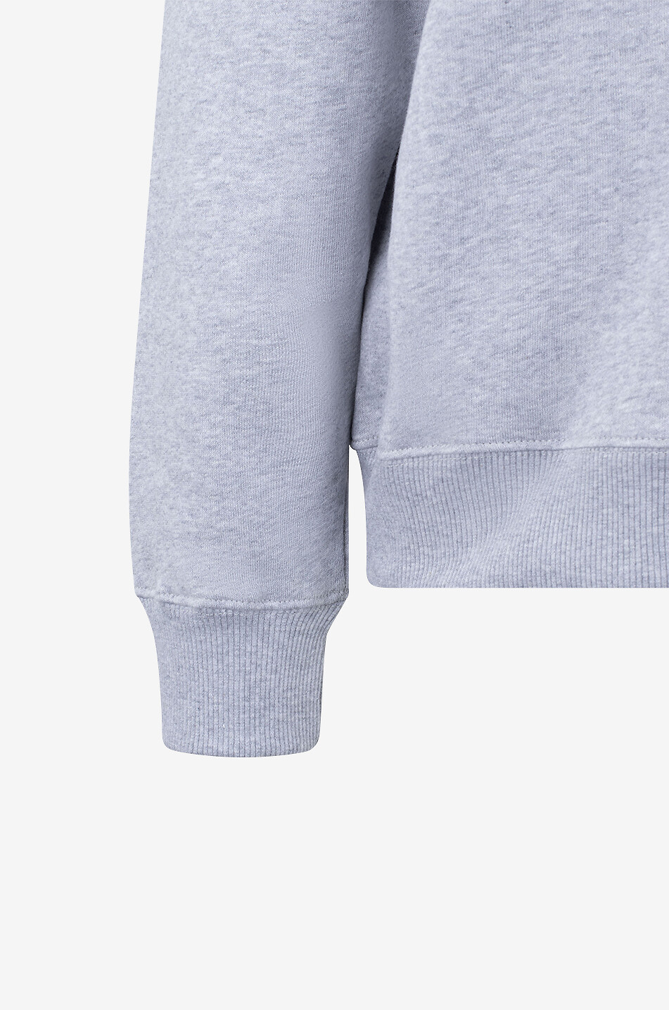 LAMAREL V-Neck organic cotton sweatshirt Women LIGHT GREY 3