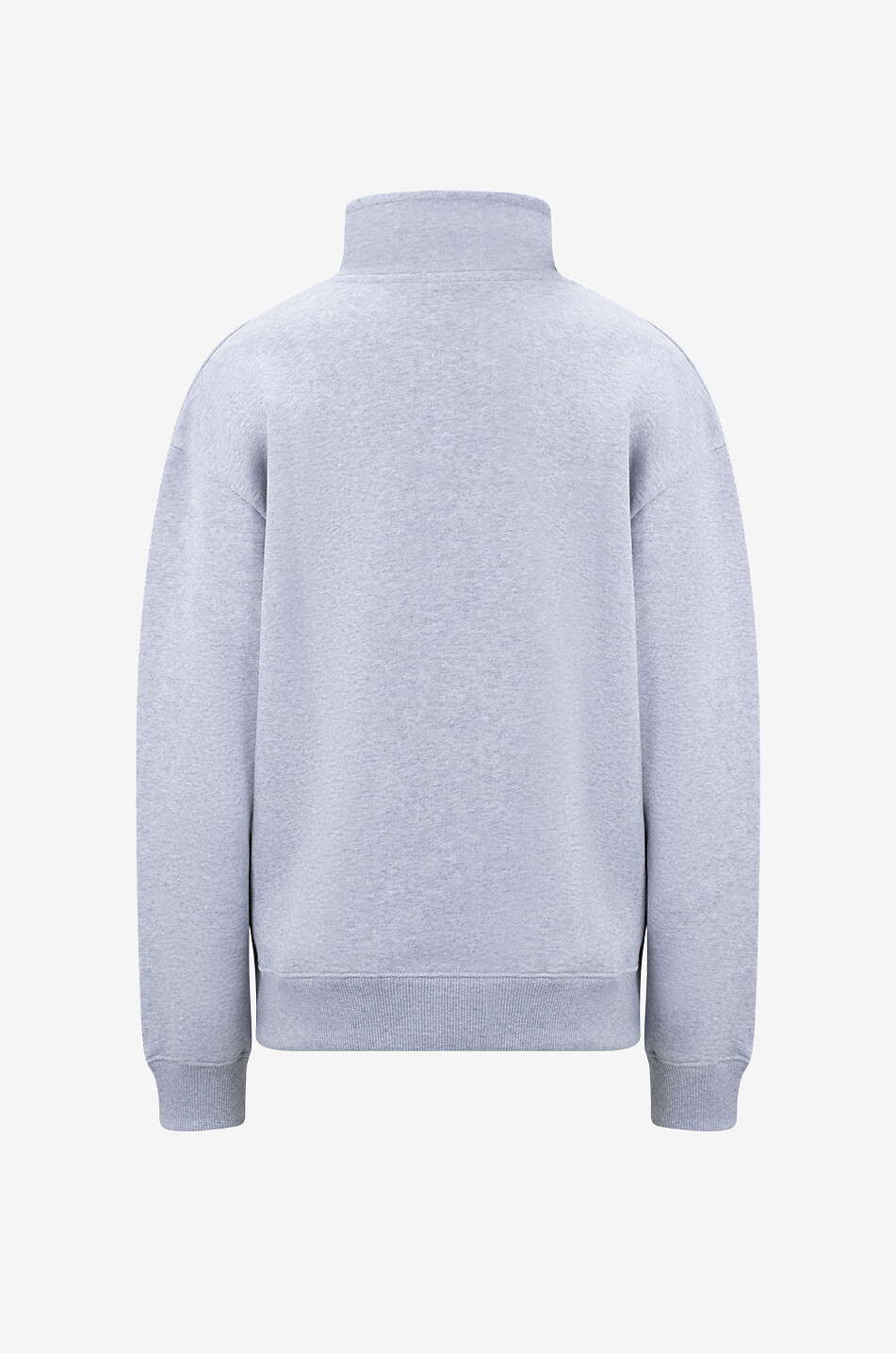 LAMAREL V-Neck organic cotton sweatshirt Women LIGHT GREY 2