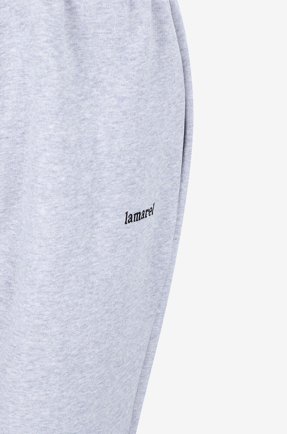 LAMAREL Pantalon de jogging en coton bio brodé logo Track Femme GRIS CLAIR 3