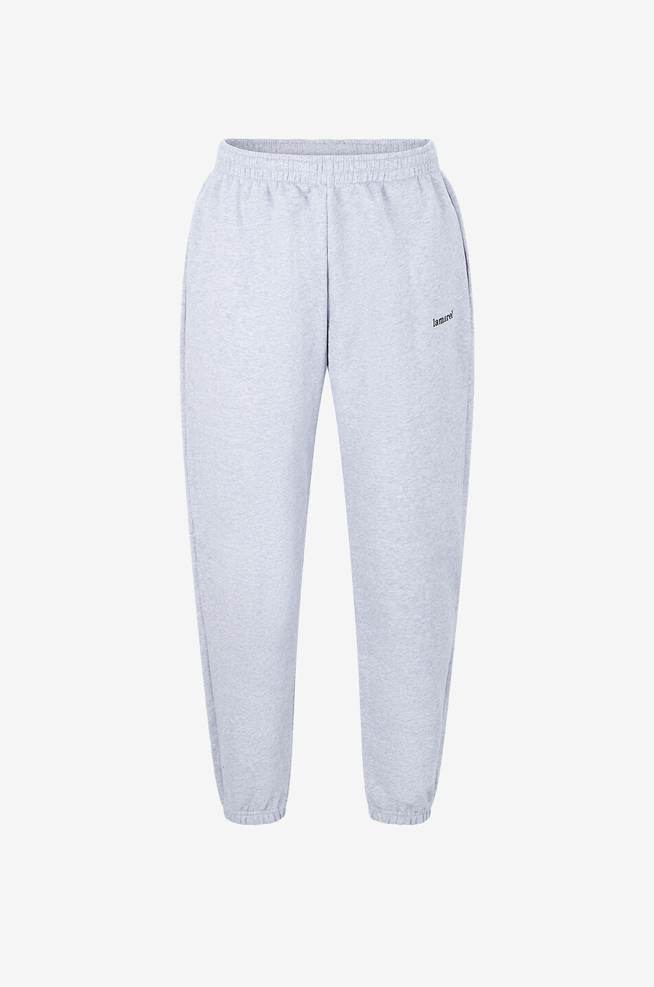 LAMAREL Pantalon de jogging en coton bio brodé logo Track Femme GRIS CLAIR 2