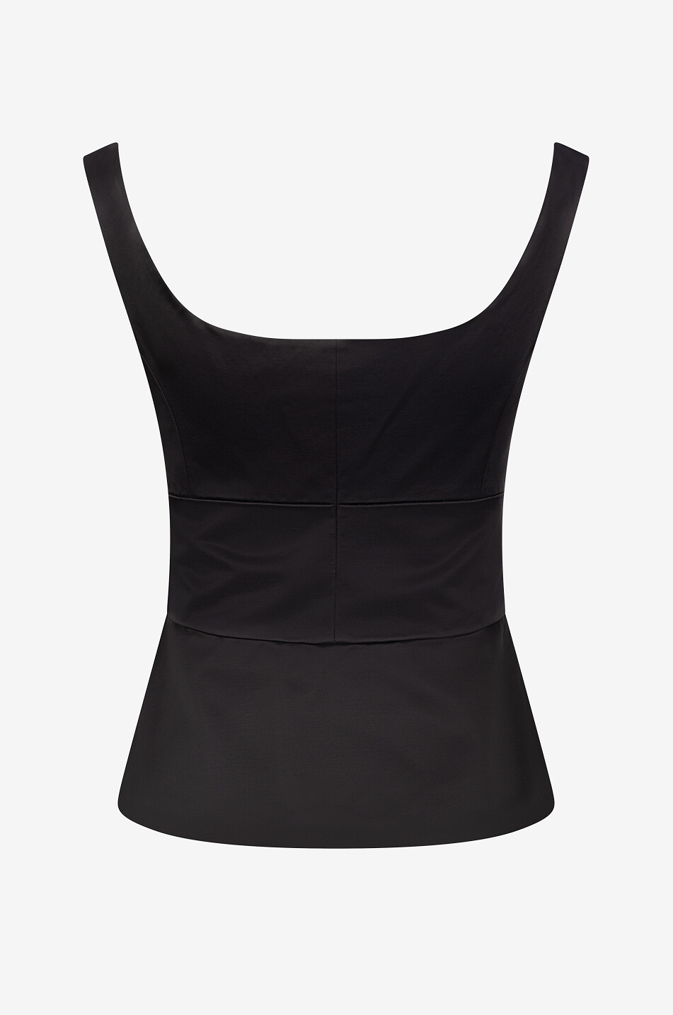 LIBEROWE Débardeur en satin duchesse Bodice Top Femme NOIR 2