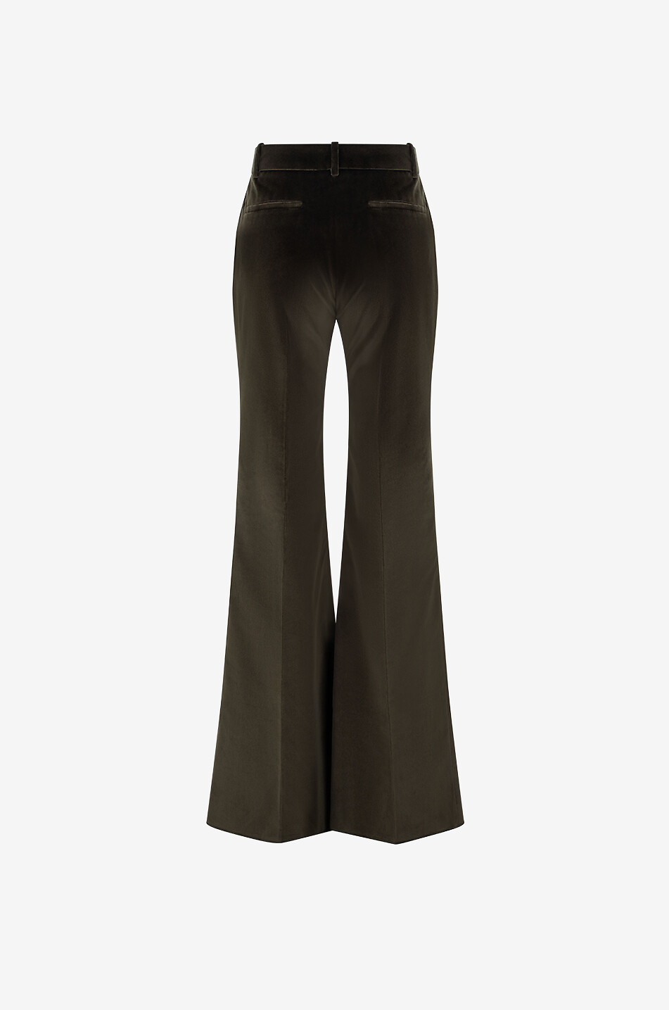 Cotton flared trousers