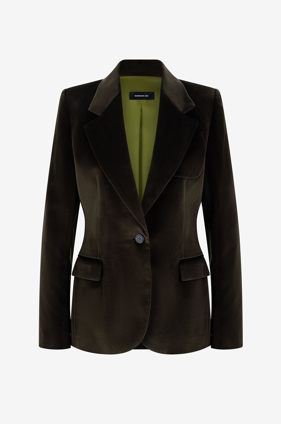 BARBARA BUI Cotton suit jacket Women DARK GREEN 1