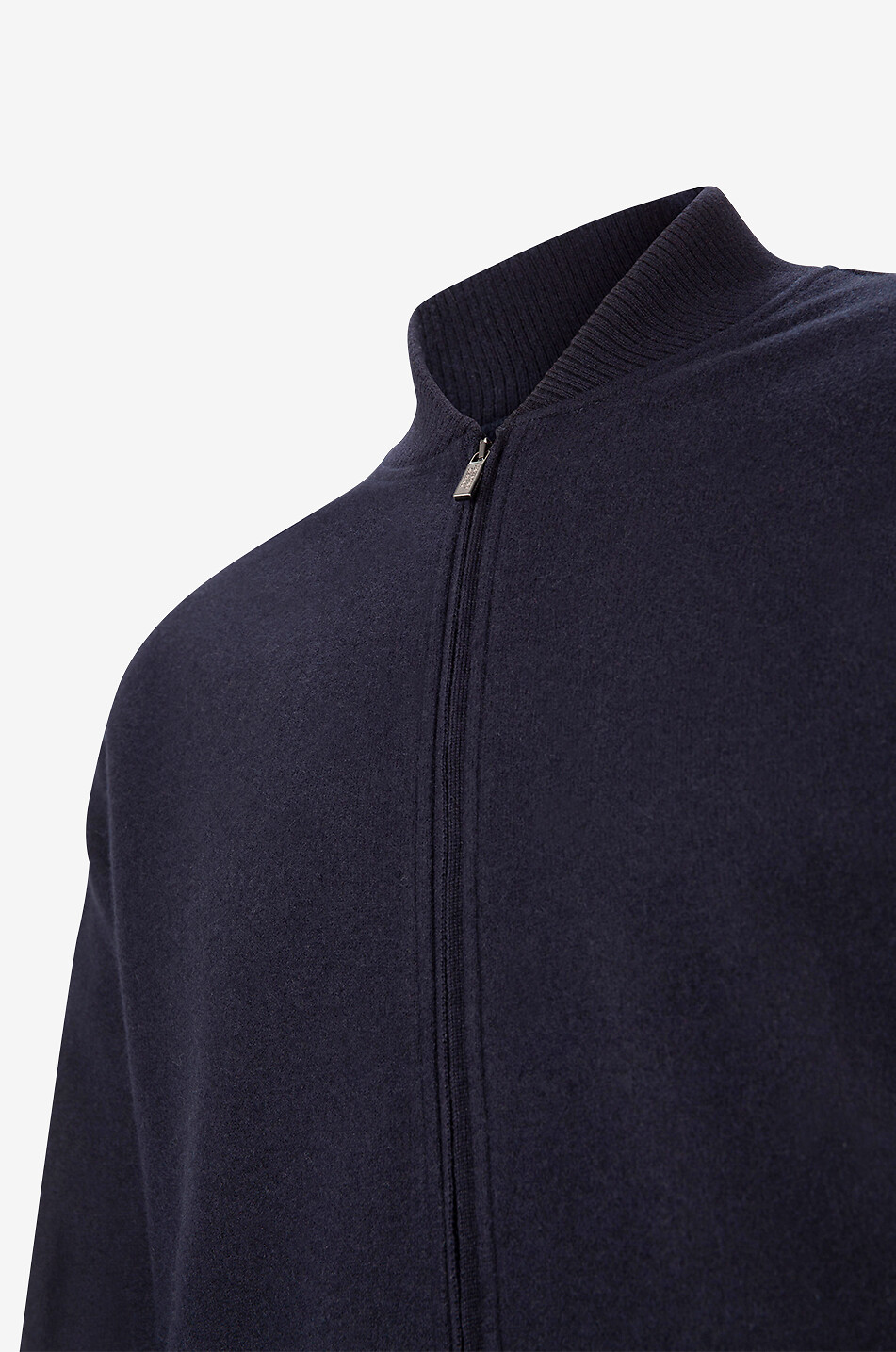 MAURIZIO BALDASSARI Cashmere high-neck bomber jacket Men DARK BLUE 3