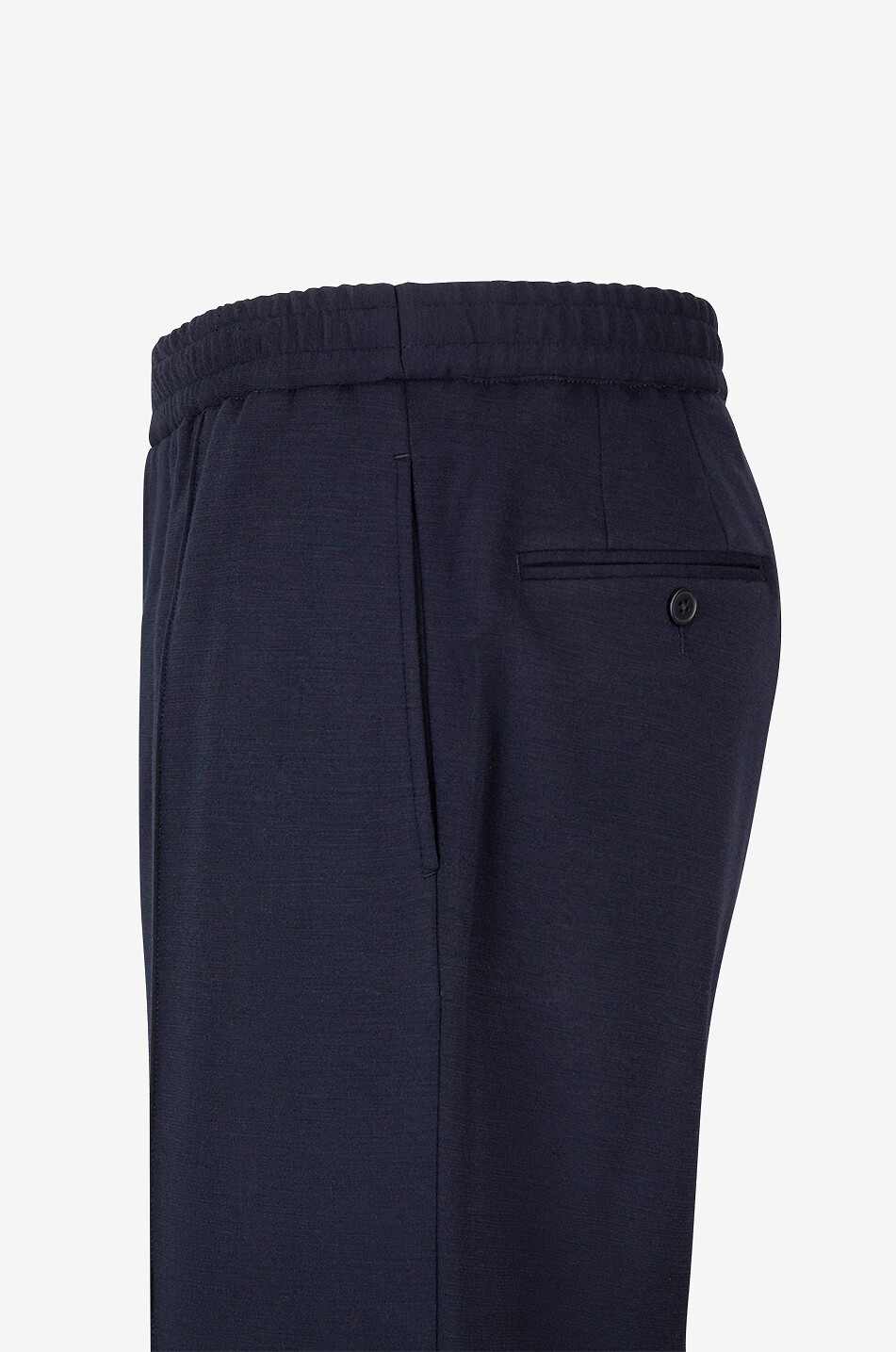 OFFICINE GENERALE Walter cotton and wool slim fit trousers Men DARK BLUE 3