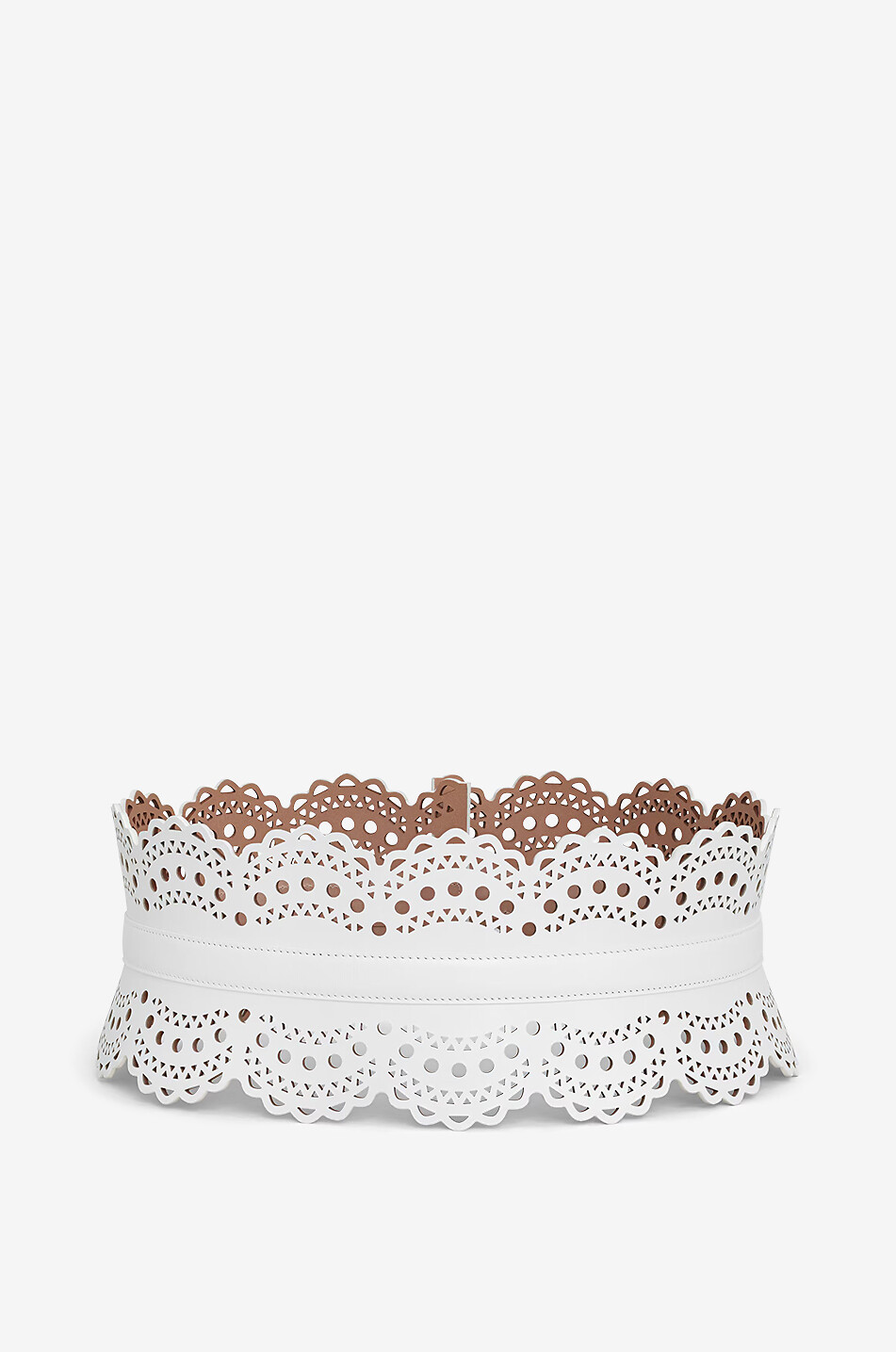 ALAÏA Ceinture large Corset Lux Mini Vienne Vague Femme BLANC 2