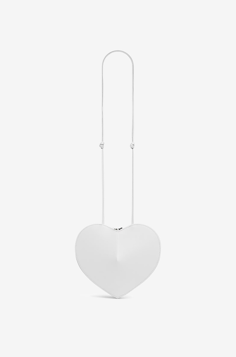 ALAÏA Sac porté épaule en cuir Le Coeur Femme BLANC 3