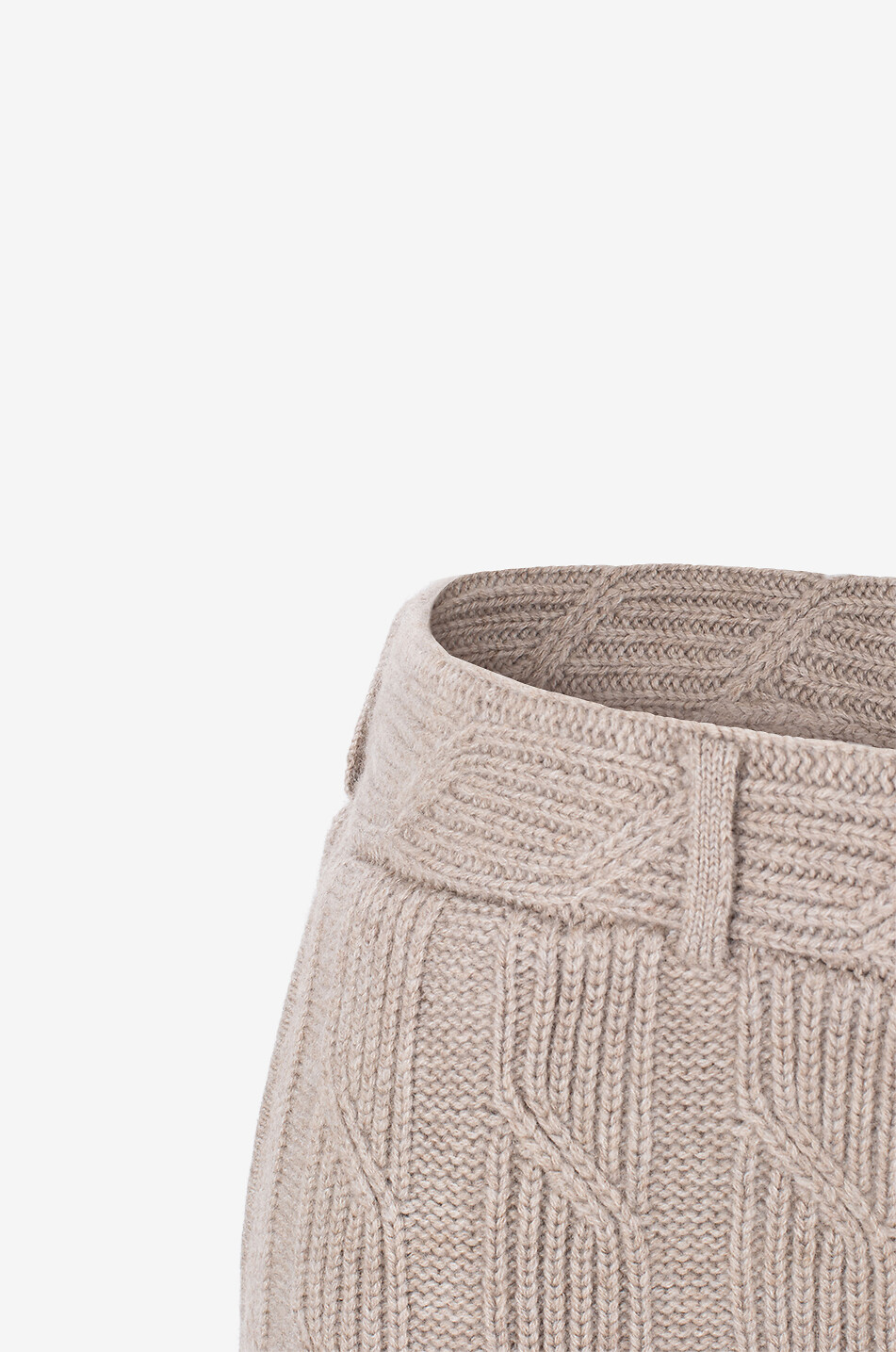 LISA YANG Pantalon torsadé en cachemire Ebba Femme MARRON 3