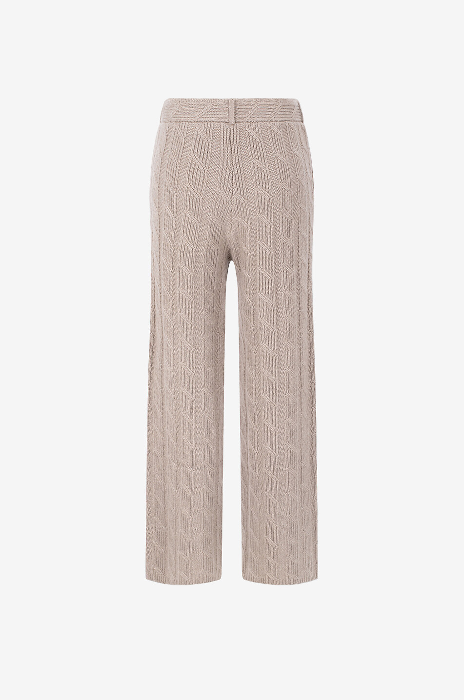 LISA YANG Pantalon torsadé en cachemire Ebba Femme MARRON 1