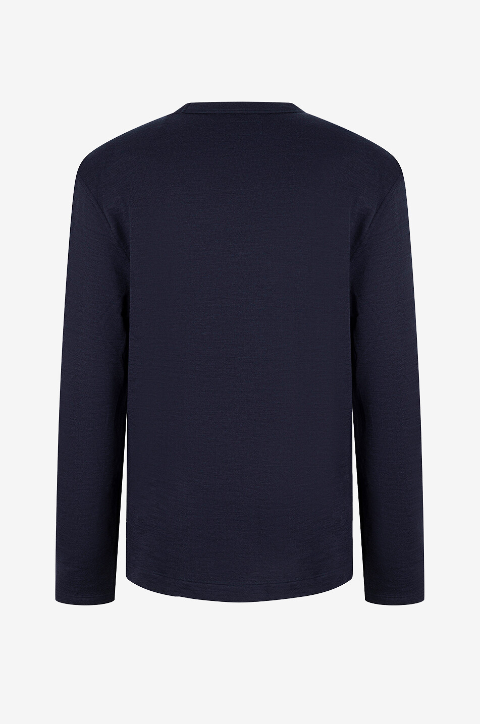 OFFICINE GENERALE Benny felted wool long-sleeved T-shirt Men DARK BLUE 3