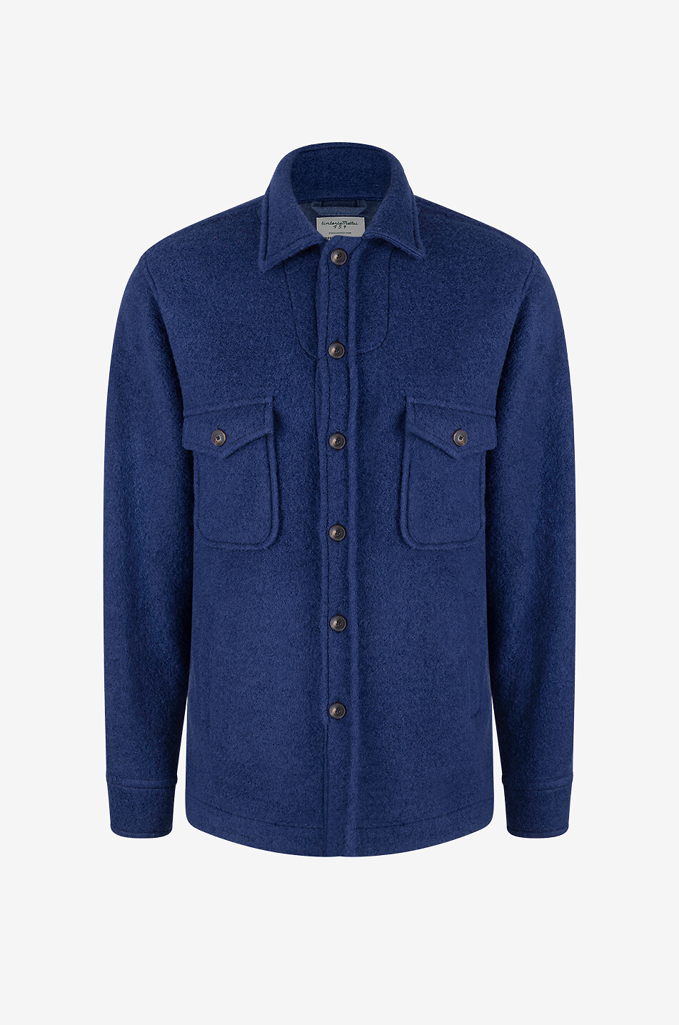 Wool blend overshirt