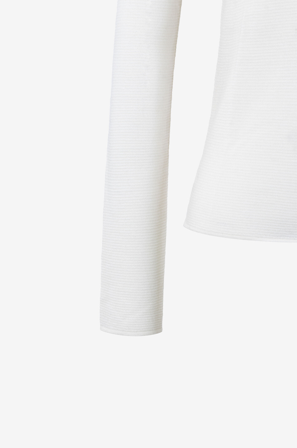 LISA YANG Pull chaussette à col montant en cachemire Lory Femme BLANC CASSE 3