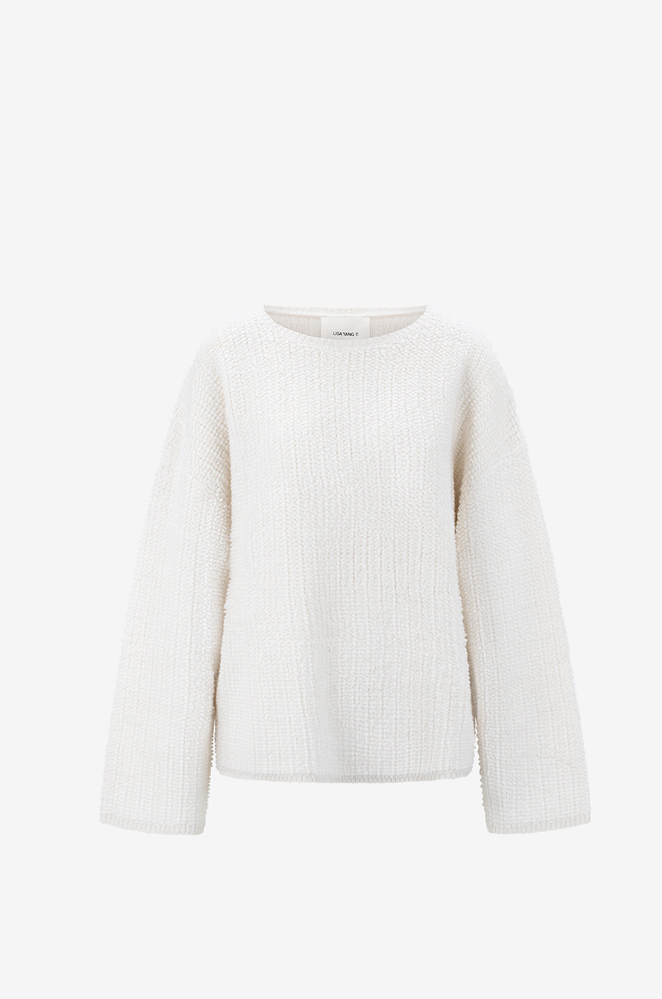 Dicker weiter Pullover mit Rundhalsausschnitt aus Kaschmir Elsa