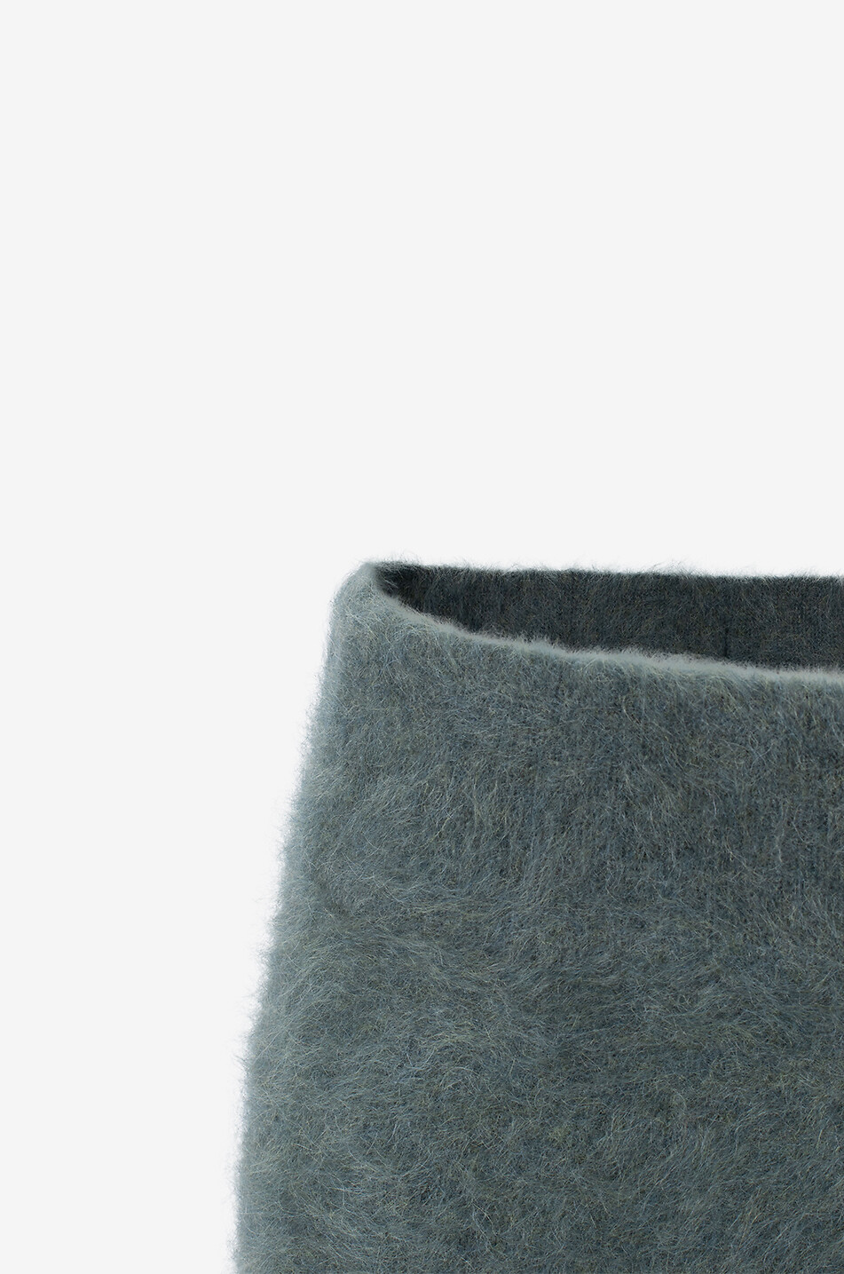 LISA YANG Langer flauschiger Strickrock aus Kaschmir Asta Damen DUNKELGRÜN 3