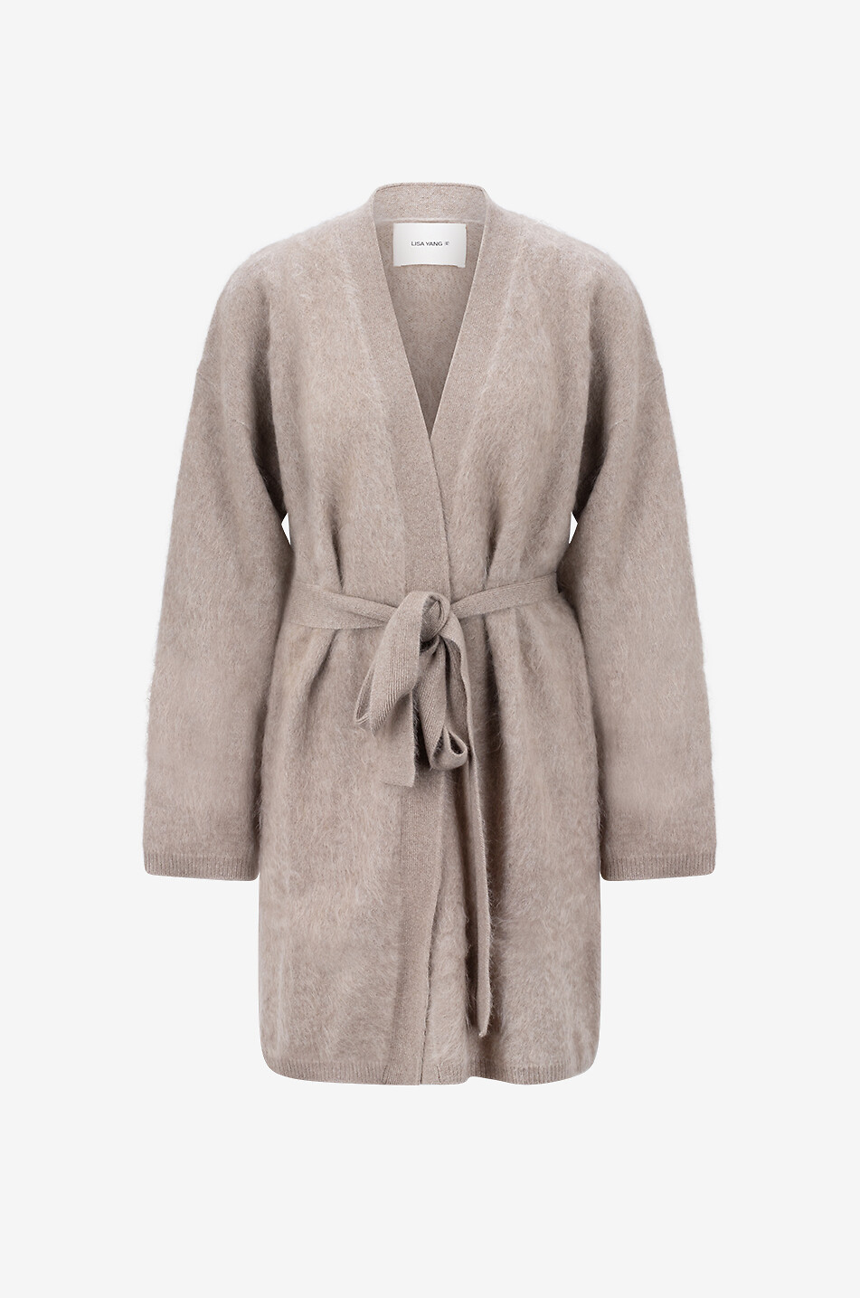 LISA YANG Amina cashmere long cardigan Women BROWN 1