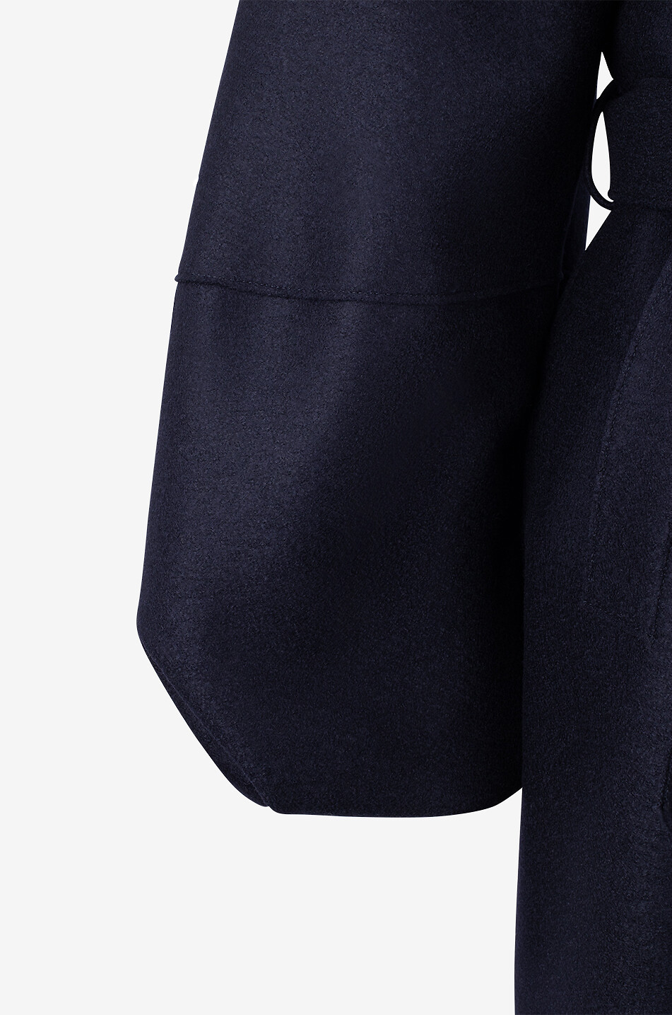 HARRIS WHARF Manteau long en laine vierge Femme BLEU FONCE 3