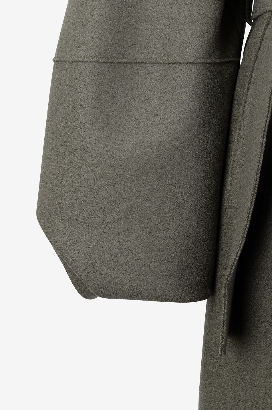 HARRIS WHARF Langer Mantel aus Schurwolle Damen KHAKI 3